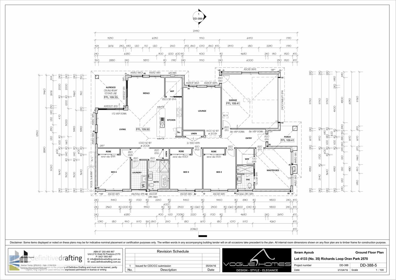 Ground floor plan — from the stamped CDC set