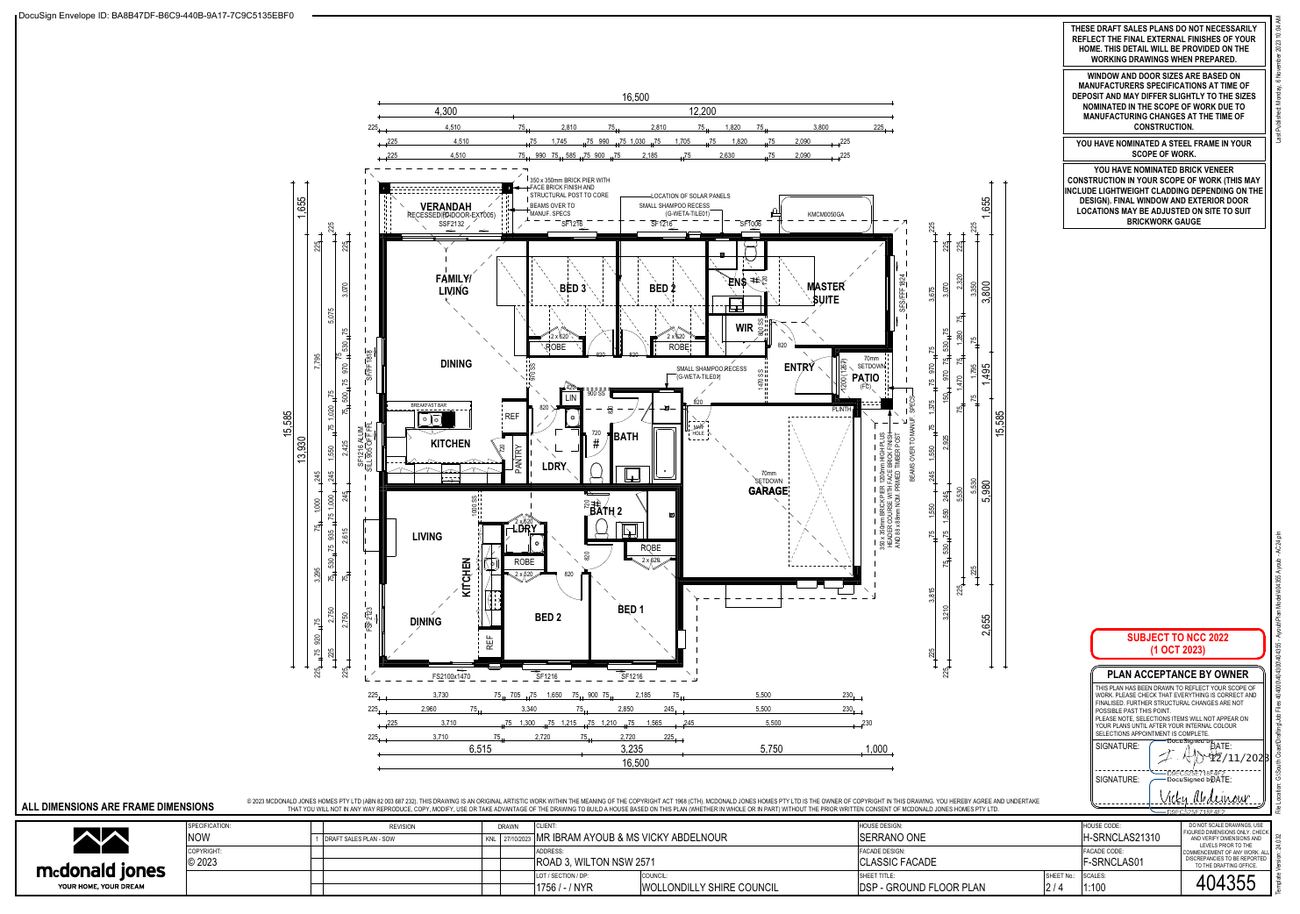 Ground floor plan — home with attached granny flat